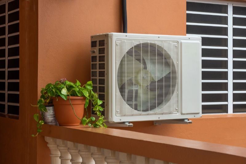Image of a heat pump. AC Conditioners Versus Heat Pumps.